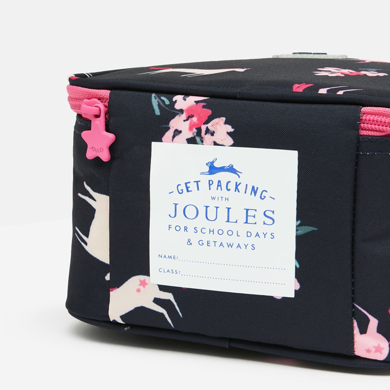 Joules Munch Bag - Navy Unicorn Floral-3